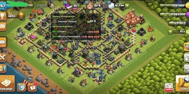 COC558 COC TH17 ALMOST ALLMAXX GG CHEAP ABIEZZ 4893 TROPHIES (G)